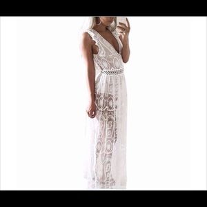 Pretty boho sexy sheer dress